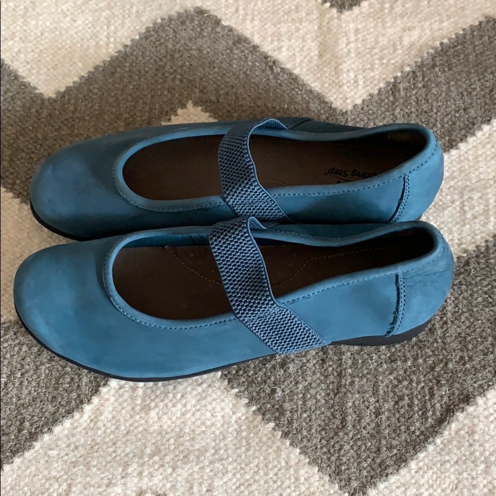 Blue Suede Flats